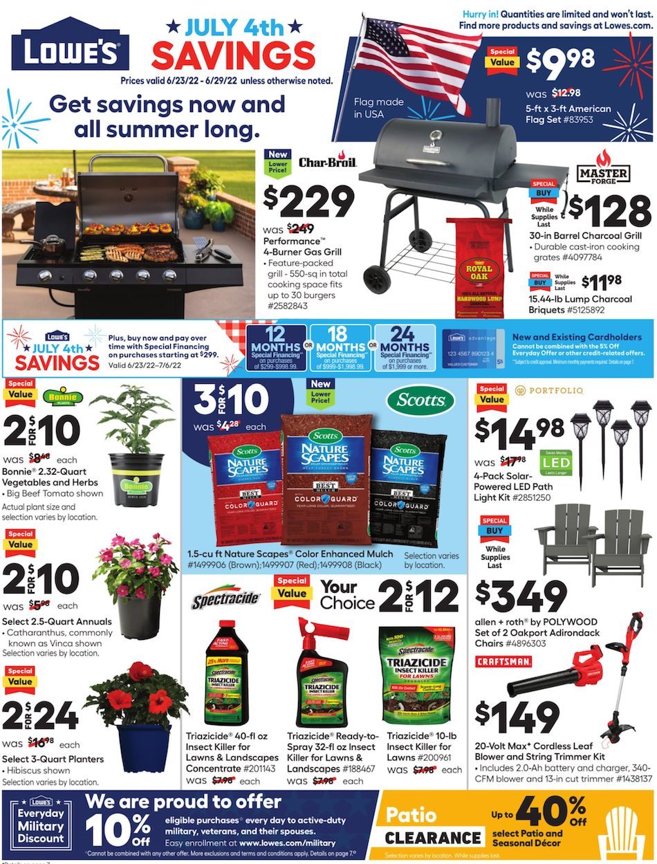 Lowe S Weekly Ad Jun Weeklyads