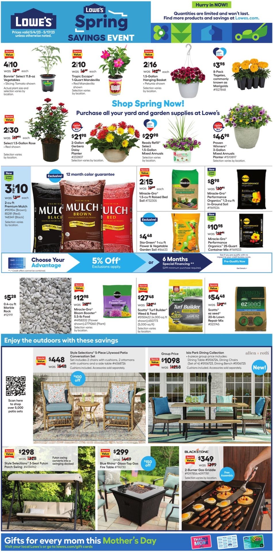 Lowe S Weekly Ad Sale May Weeklyads