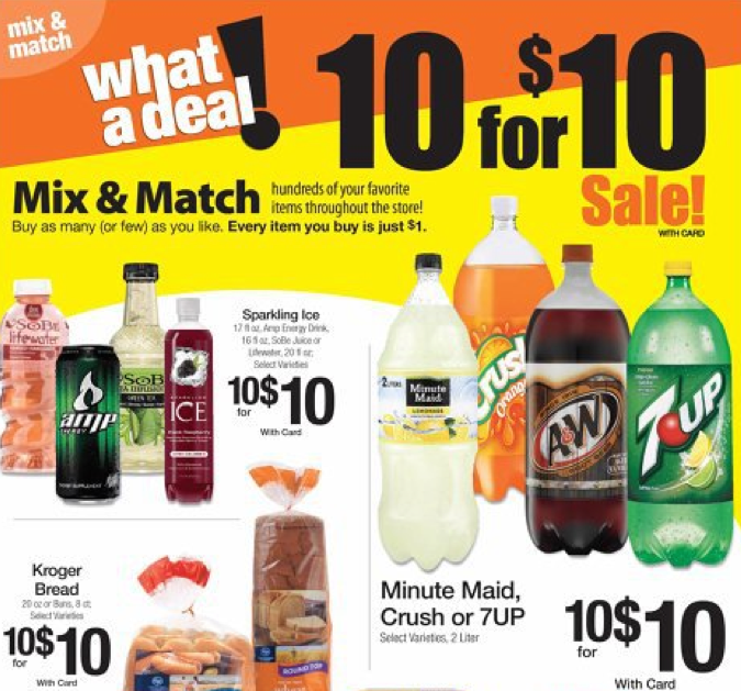 Kroger Ad Mix and Match Deals 10 for 10 WeeklyAds2