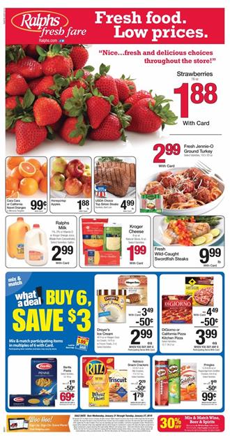 Ralphs Weekly Ad Meat and Seafood January 2015