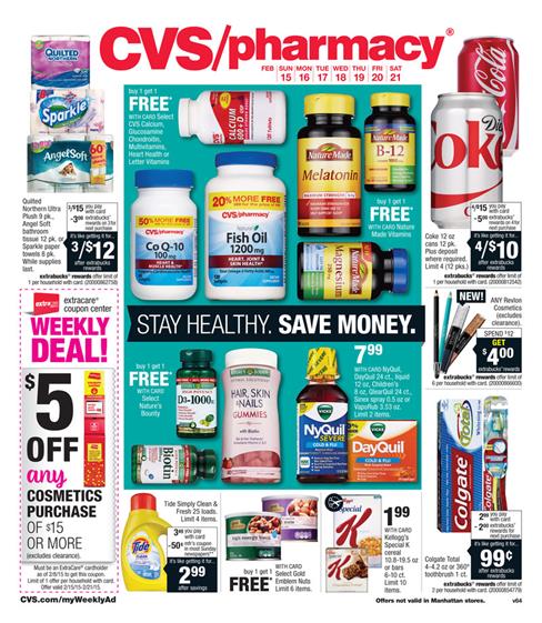 CVS Weekly Ad February Supermarket Products 2015