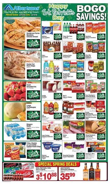 Albertsons Weekly Ad March 11 BOGO Savings