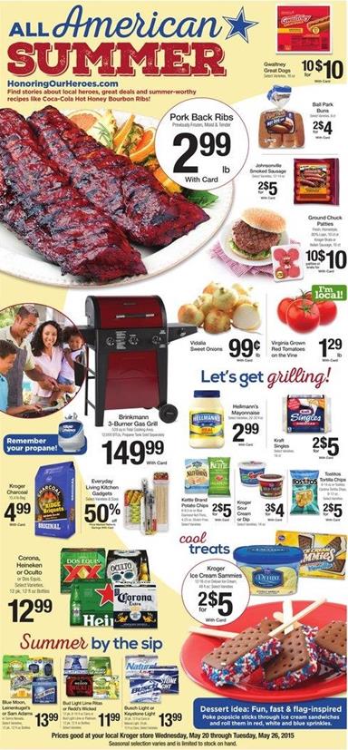 Kroger Ad Grilling Supplies 23 May 2015