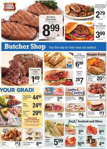 Kroger Weekly Ad Butcher and Fresh Grocery 13 May 2015
