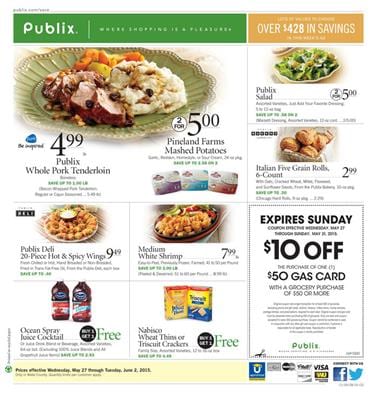 Publix Weekly Ad Preview May 27 2015 Meals