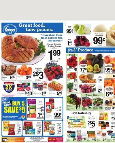 Kroger Weekly Ad Jul 29 - Aug 04 2015 Great Food and Savings