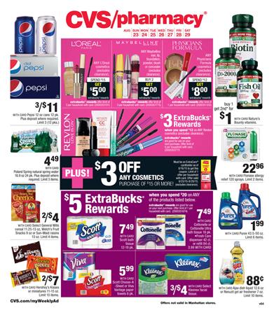 CVS Weekly Ad Aug 23 Food Products And Pharmacy 2015