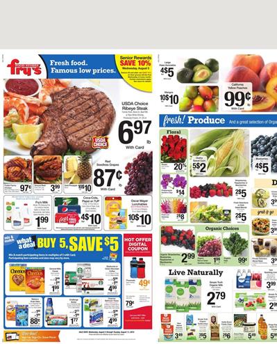 Frys Weekly Ad Food 8 5 - 8 11 Prices 2015