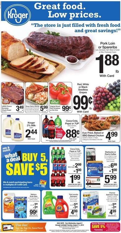 Kroger Weekly Ad Preview 8 5 - 8 11 Food