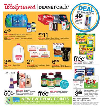 Walgreens Weekly Ad Aug 9 - Aug 15 2015