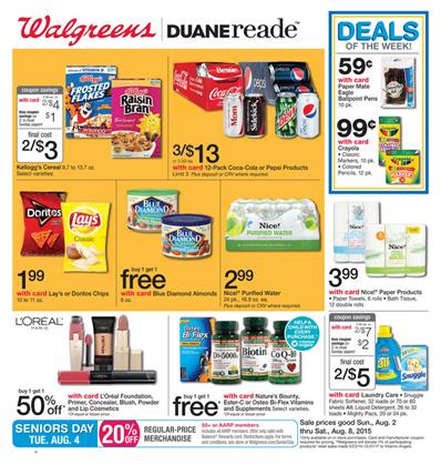 Walgreens Weekly Ad Preview Aug 2 - Aug 8 2015