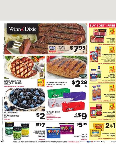 Winn Dixie Weekly Ad 8 5 - 8 11 Products