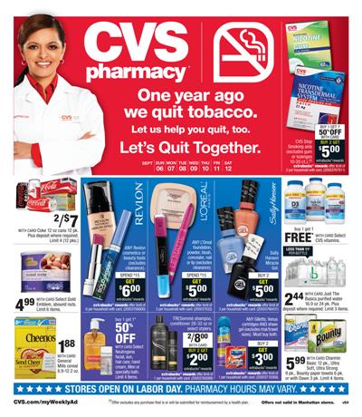 CVS Weekly Ad Products 6 Sep - 12 Sep 2015