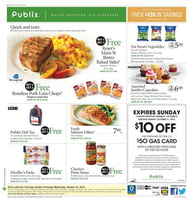 Publix Weekly Ad Products Oct 8 2015