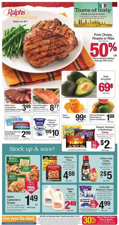 Ralphs Weekly Ad Products Oct 7 2015