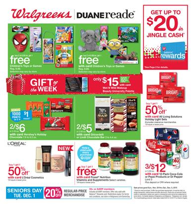 Walgreens Weekly Ad Holiday Gifts Nov 30