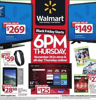 Walmart Ad Black Friday Nov 27 2015