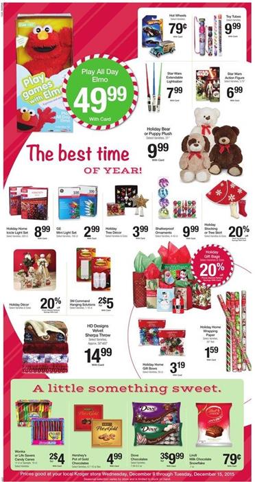 Kroger Ad Christmas Gifts 2015