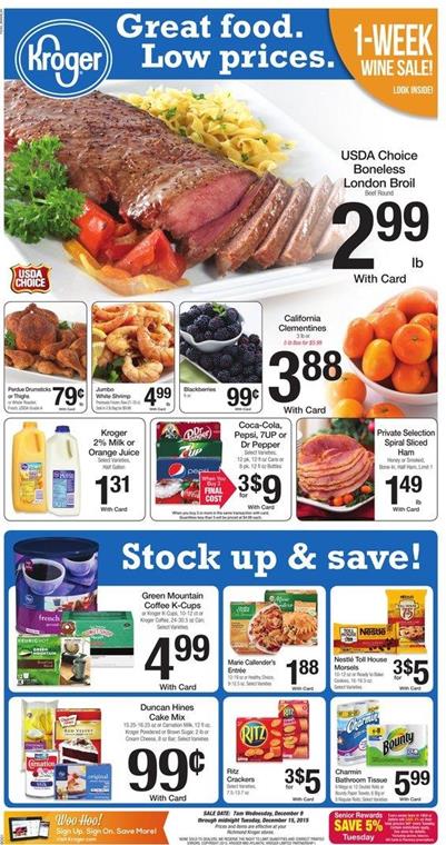 Kroger Ad Christmas Holiday Products Dec 9 2015