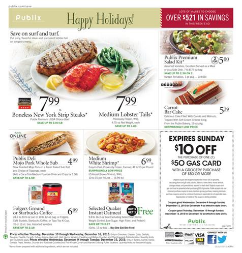 Publix Ad Christmas Fresh Food Dec 12 - WeeklyAds2