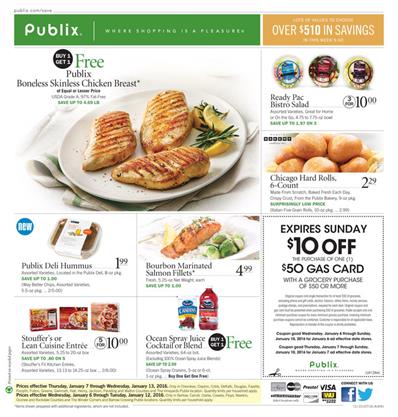 Latest Food Prices by Publix Weekly Ad Jan 11