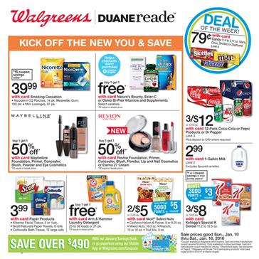 Walgreens Weekly Ad Jan 11 2016