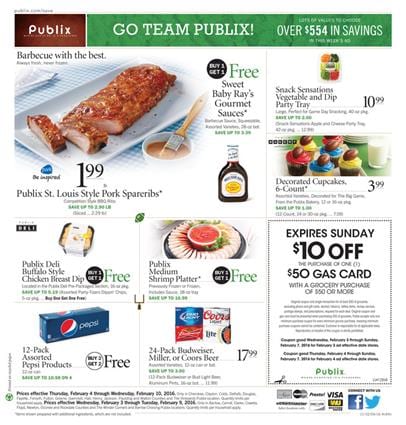 Publix Weekly Ad Super Bowl Food Feb 4 2016