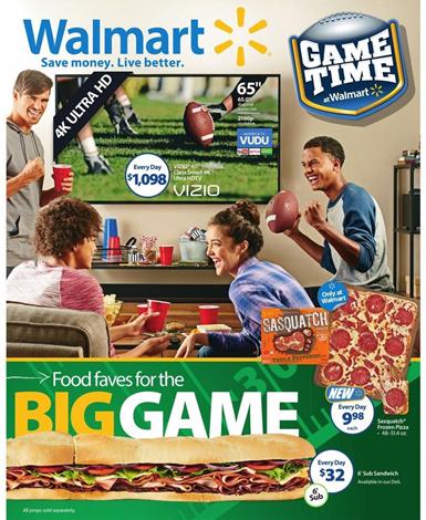 Walmart Ad Game Time Food Feb 2 2016