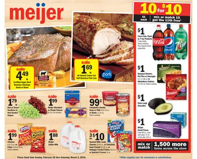 Meijer Weekly Ad Feb 29 2016