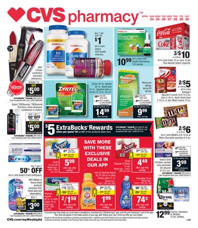 CVS Weekly Ad Pharmacy April 24 2016