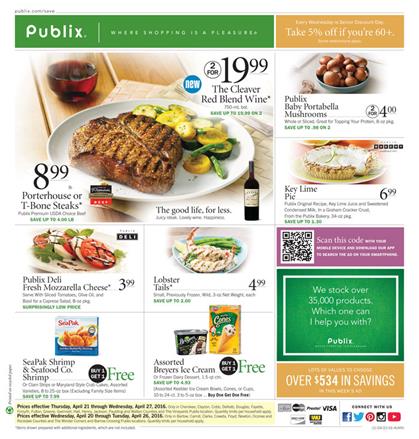 Publix Ad April 21 2016 Overview and Grocery Sale
