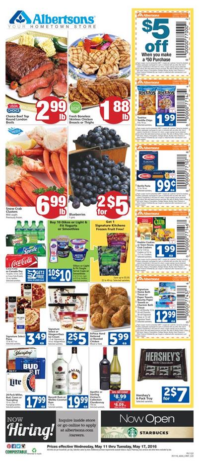 Albertsons Weekly Ad May 11 2016