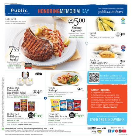 Publix Weekly Ad May 26 - June 1 2016 Deals