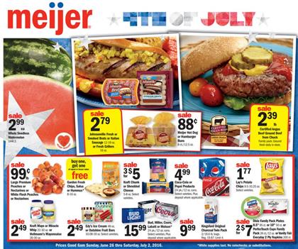 Meijer Weekly Ad Jun 26 - Jul 2 2016