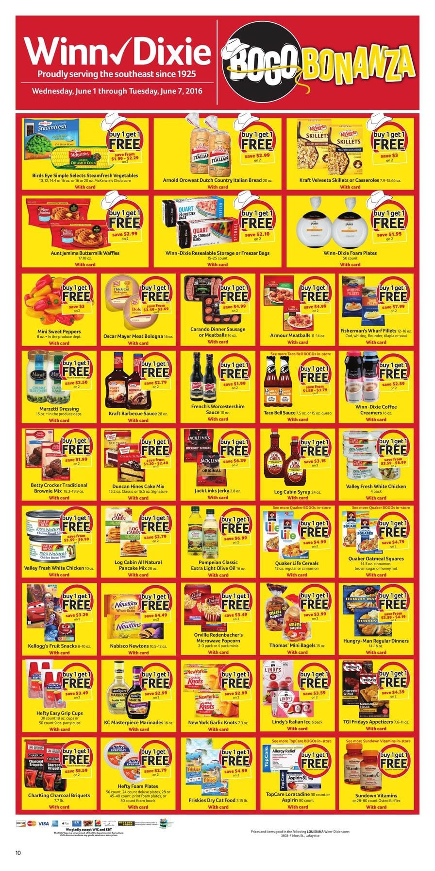 Winn Dixie Weekly Ad June 1 - 7 2016 | Bogo Bonanza and More - WeeklyAds2