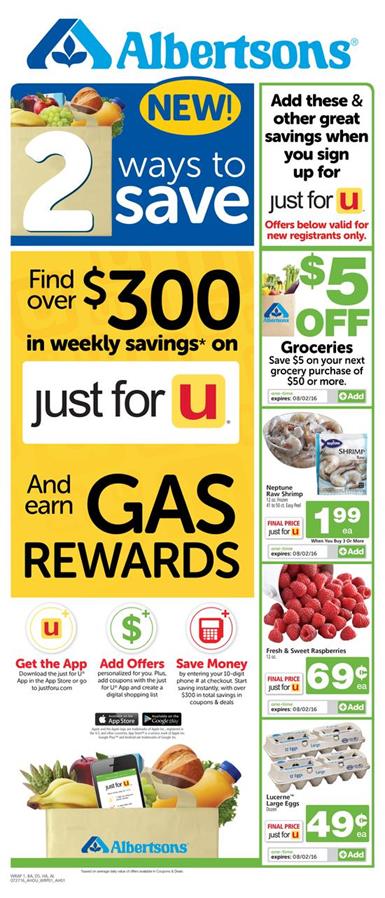 Albertsons Weekly Ad Jul 27 - Aug 2 2016 new