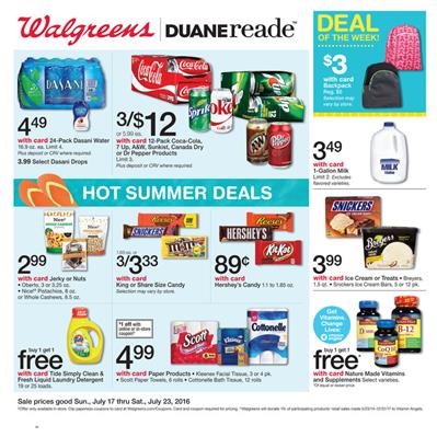 Walgreens Weekly Ad Jul 17 - Jul 23 2016