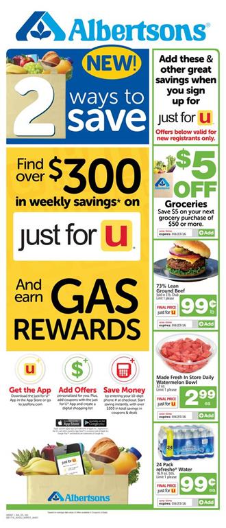 Albertsons Weekly Ad Aug 17 - 23 2016 Overview