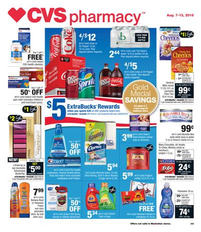 CVS Weekly Ad Aug 7 - 13 2016 Pharmacy