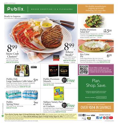 Publix Weekly Ad Aug 17 - Aug 23 2016