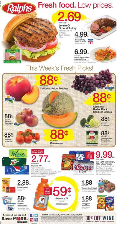 Ralphs Weekly Ad Aug 17 - 23 2016