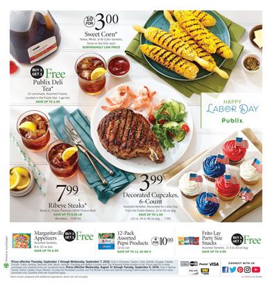Publix Weekly Ad Aug 31 - Sep 6 2016