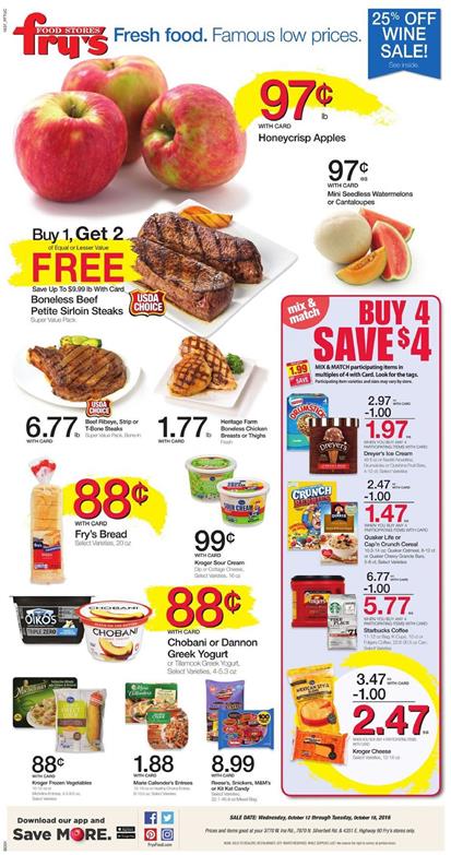 Fry's Weekly Ad Oct 12 - 18 2016