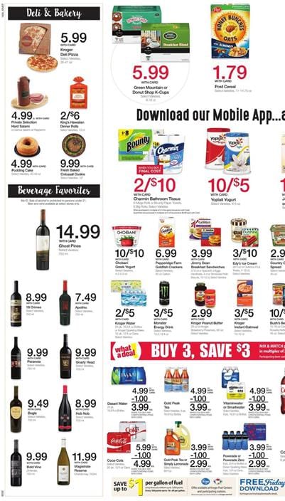 Kroger Ad Buy 3 Save $3 Oct 26 - Nov 1 2016