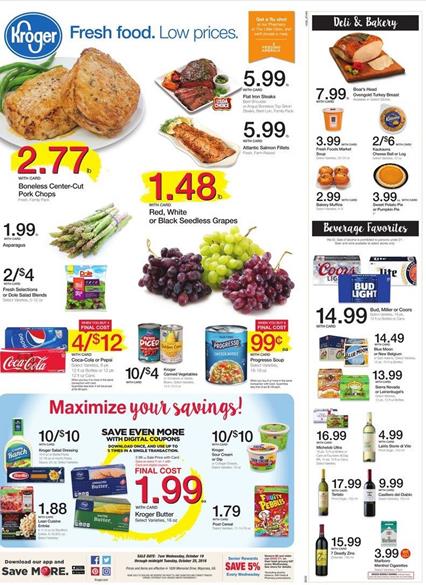 Kroger Weekly Ad Oct 19 - 25 2016