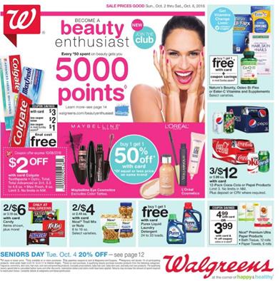 Walgreens Ad Pharmacy Oct 2 - 8 2016