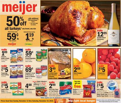 Meijer Weekly Ad Nov 13 - 19 2016