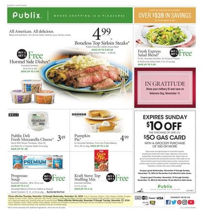 Publix Weekly Ad Nov 9 - 15 2016 - WeeklyAds2