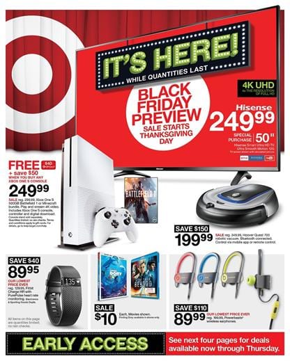Target Black Friday Ad 2016 Doorbusters
