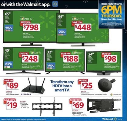 Walmart Black Friday Ad Entertainment Deals 2016